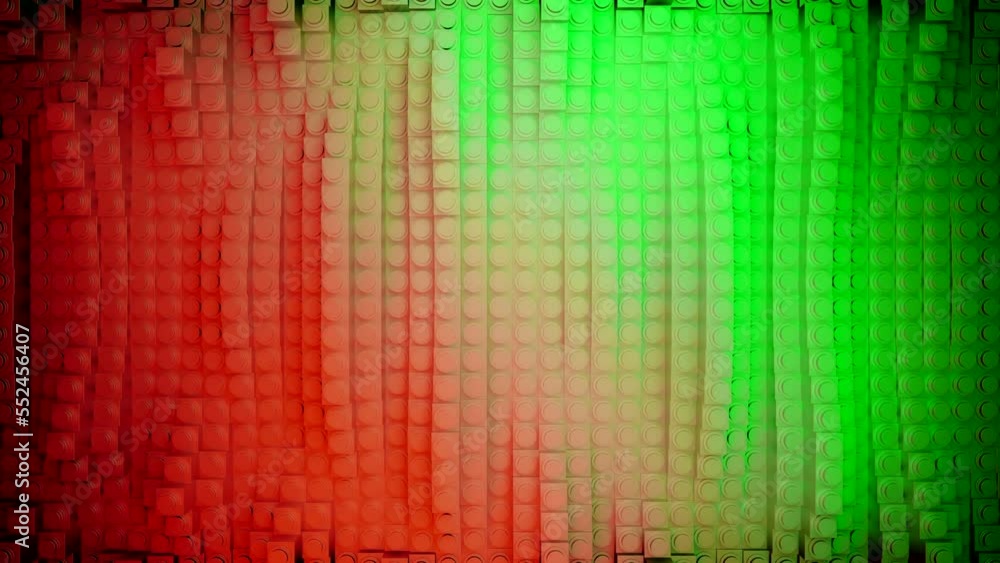 Poster colorful lines move with wave hypnotic effect. design. stripes with dots move in 3d waves. 3d stripe
