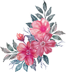 christmas with red flowers