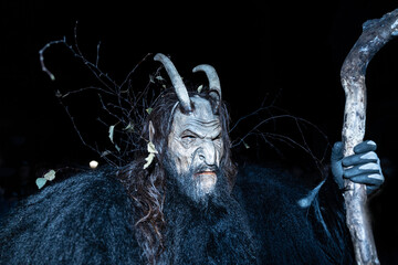 Christmas devil, krampus, the character of a fairy tale procession in the Alpine regions, Austria, Germany, Italy