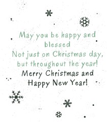 Holiday Christmas cards with greeting text. Universal artistic templates. Festive poster, hat for the site, greeting card, flyer