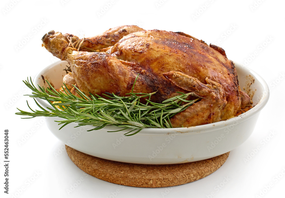 Wall mural roasted chicken with rosemary