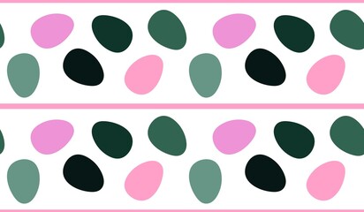 Fototapeta premium Easter eggs seamless spring pattern for kids clothes print and notebooks and wrapping paper and fabrics