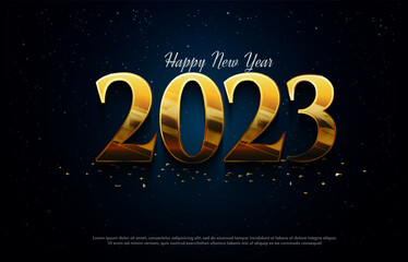 2023 new year banner poster background with style model number,