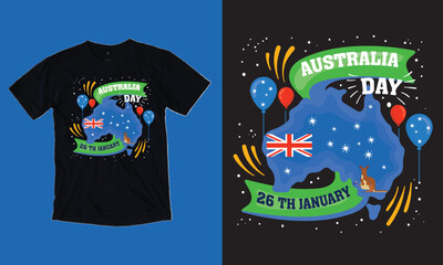 Happy Australia Day T Shirt Design