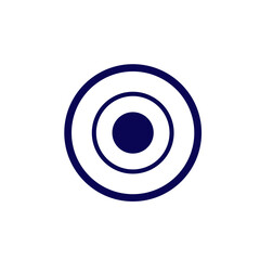 blue circles sign 