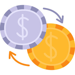 money coin exchange illustration