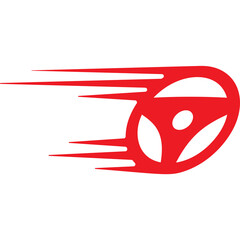 speed car steering wheel icon