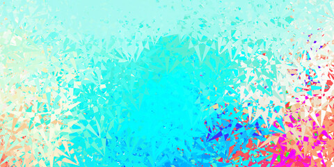 Dark blue, red vector pattern with polygonal shapes.