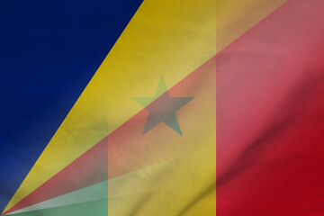 Seychelles and Senegal political flag transborder contract SEN SYC