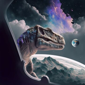 Generative AI generative aiと 動物と レプタイルと 歯と 先史時代のと 