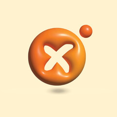 Obraz premium icon realistic 3d vector. Vector illustration