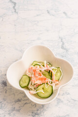 カニカマと胡瓜の酢の物