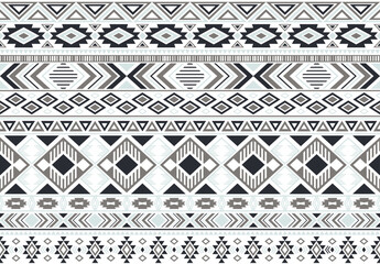 Tribal ethnic motifs geometric vector seamless background.
