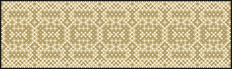 Multicolor truchet tiling connections illustration