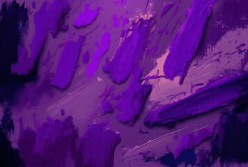 Texture of purple oil paint. Generative AI
