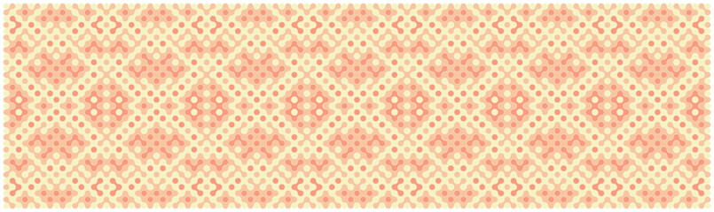 Multicolor truchet tiling connections illustration