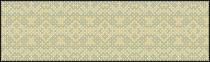 Multicolor truchet tiling connections illustration