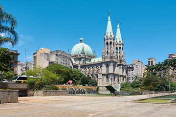 Se Cathedral in Sao Paulo city