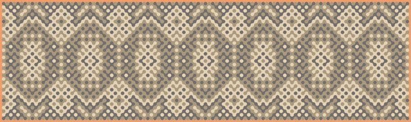 Multicolor truchet tiling connections illustration