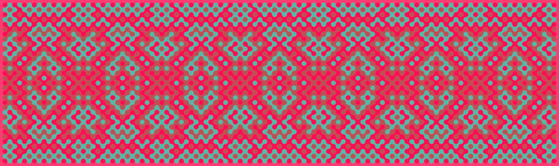 Multicolor truchet tiling connections illustration