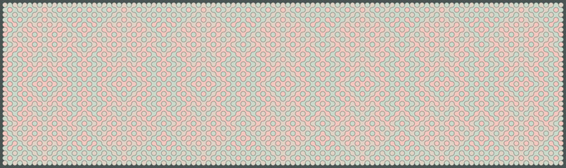 Multicolor truchet tiling connections illustration