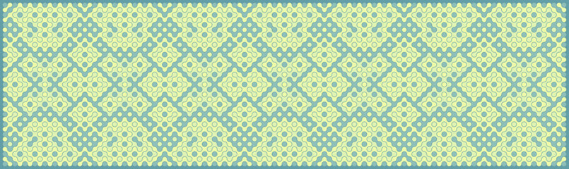 Multicolor truchet tiling connections illustration