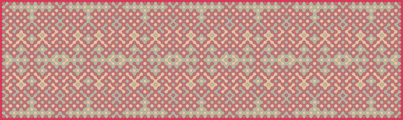 Multicolor truchet tiling connections illustration