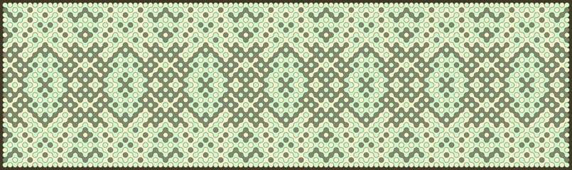 Multicolor truchet tiling connections illustration