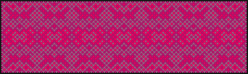 Multicolor truchet tiling connections illustration