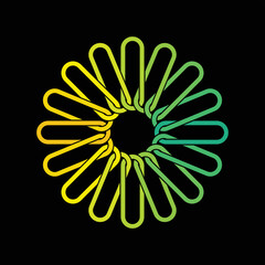 Abstract Flower Icon.