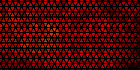 Light Red, Yellow vector pattern with polygonal style.