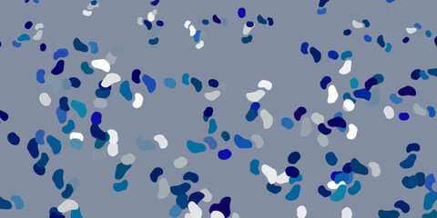 Light green vector texture with memphis shapes.