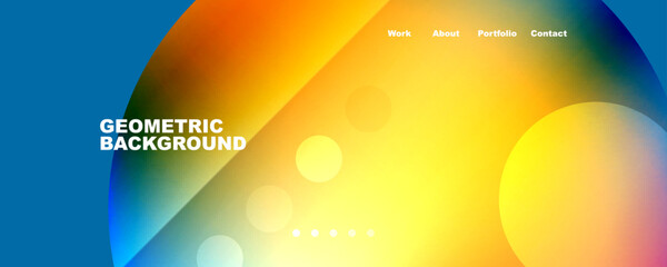 Geometric flowing shapes abstract background. Vector Illustration For Wallpaper, Banner, Background, Card, Book Illustration, landing page