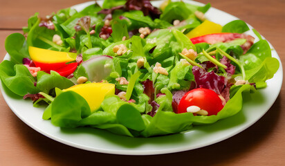 salad with vegetables