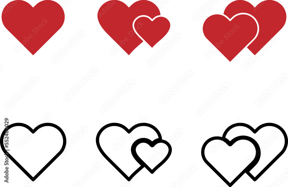 Poster hearth icon for apps and web sites on white background..eps