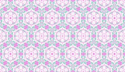 Abstract seamless pattern, seamless wallpaper, seamless background designed for use for interior,wallpaper,fabric,curtain,carpet,clothing,Batik,satin,background , illustration, Embroidery style.