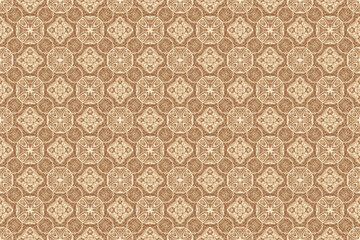 Abstract seamless pattern, seamless wallpaper, seamless background designed for use for interior,wallpaper,fabric,curtain,carpet,clothing,Batik,satin,background , illustration, Embroidery style.