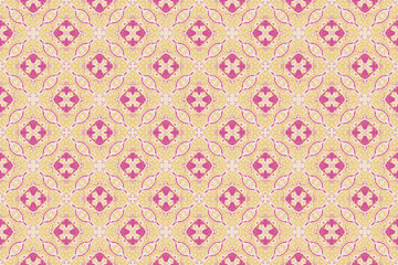 Abstract seamless pattern, seamless wallpaper, seamless background designed for use for interior,wallpaper,fabric,curtain,carpet,clothing,Batik,satin,background , illustration, Embroidery style.