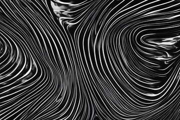 black and white background abstract object and swirling pattern created using Generative AI