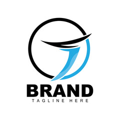 Letter T Logo, Letter Alphabet Design, Vector Logotype, Initial T Product Brand