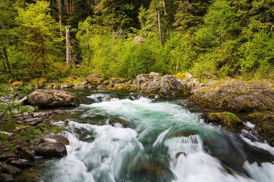 Cascades of the Sol Duc River in Olympic National Park