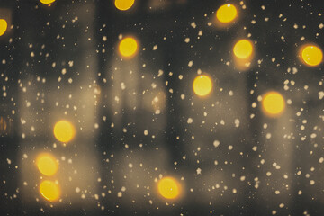 Obraz na płótnie Canvas new year christmas celebration snowing background created using Generative AI
