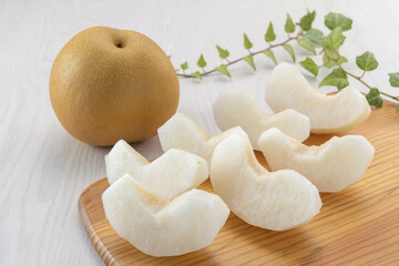 新鮮で美味しい梨
