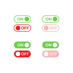 On Off button Vector Illustration