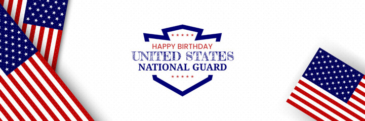 Fototapeta premium United States National Guard birthday