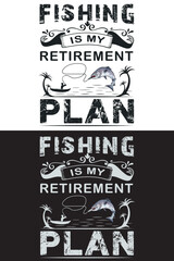 Fishing t shirt design, white and black Backgraound
