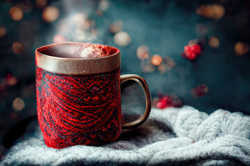 Obraz na płótnie Canvas cup of hot chocolate