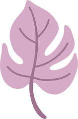 monstera leaf freehand drawing.