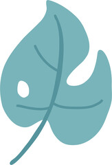 monstera leaf freehand drawing.