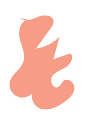 Pastel Abstract Shapes Blob Graphic 